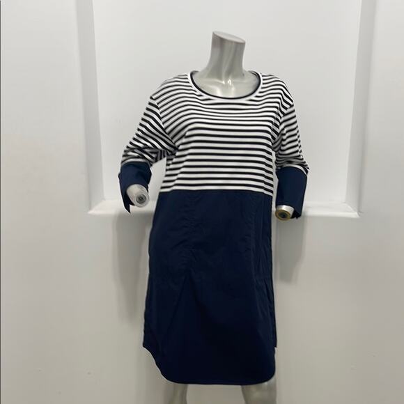 COS Navy and White Striped Tunic Dress Size M - Picture 12 of 12